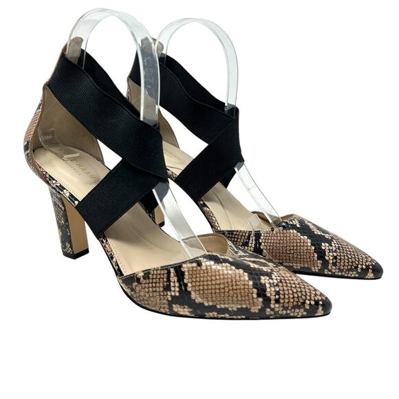 Cole Haan Grand Ambition Maikki Pointed Toe Pump Amphora Snake Print Size 8.5 - Picture 9 of 16